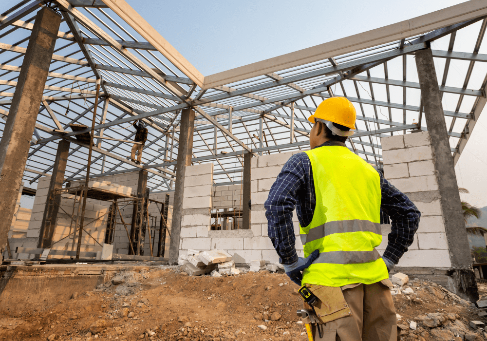 Heavy machinery on site